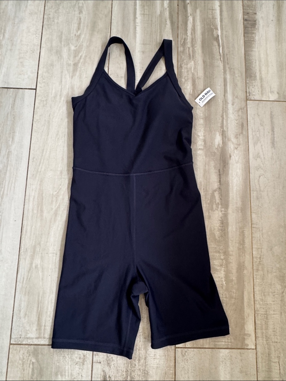 Women’s Yoga Active One-Piece Romper- color Navy